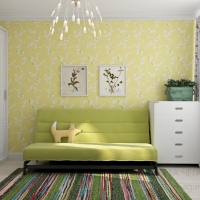 3D визуализация гостевой комнаты 13.8 м2. Проект «Заметки на полях»
