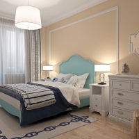 3D визуализация спальни 17.2 м2. Проект «Бизерта»