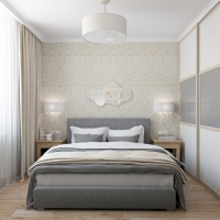 3D визуализация спальни 11.1 м2. Проект «Домино»