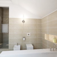 3D визуализация ванной комнаты 12.5 м2. Проект «Земляничная поляна»