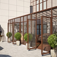 3D визуализация веранды 28.5 м2. Проект «Дом на крыше»