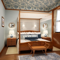 3D визуализация спальни 17.7 м2. Проект «Ральф»