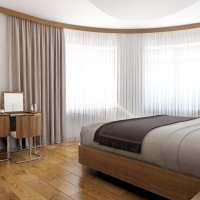 3D визуализация спальни 22.8 м2. Проект «Бригантина»