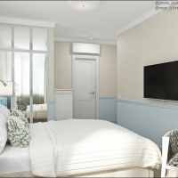 3D визуализация спальни 15.7 м2. Проект «Таиз»