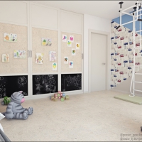 3D визуализация. Детская 21,2 м2. Проект «Кирпичный берег»